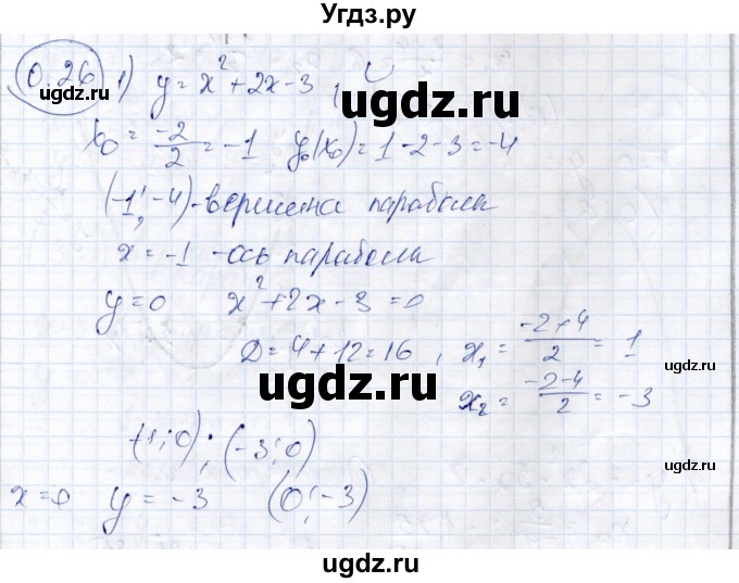 ГДЗ (Решебник) по алгебре 9 класс Шыныбеков А.Н. / раздел 0 / упражнение / 0.26