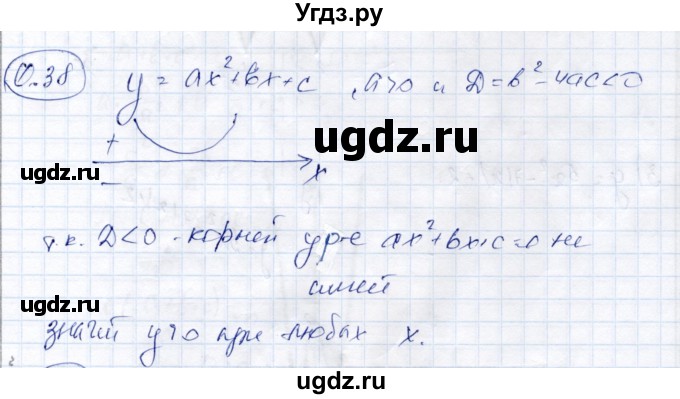 ГДЗ (Решебник) по алгебре 9 класс Шыныбеков А.Н. / раздел 0 / упражнение / 0.38