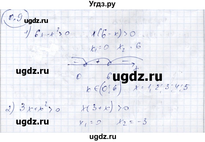ГДЗ (Решебник) по алгебре 9 класс Шыныбеков А.Н. / раздел 0 / упражнение / 0.9