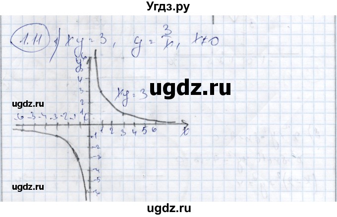 ГДЗ (Решебник) по алгебре 9 класс Шыныбеков А.Н. / раздел 1 / 1.11