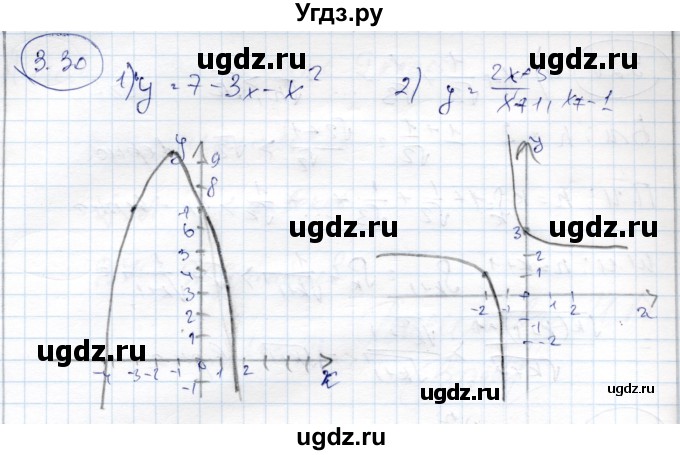 ГДЗ (Решебник) по алгебре 9 класс Шыныбеков А.Н. / раздел 3 / 3.30