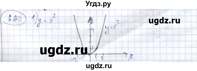 ГДЗ (Решебник) по алгебре 9 класс Шыныбеков А.Н. / раздел 6 / 6.60
