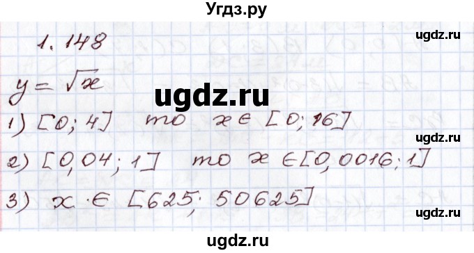 ГДЗ (Решебник) по алгебре 8 класс Шыныбеков А.Н. / раздел 1 / 1.148