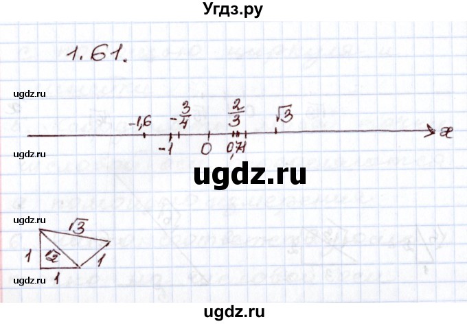 ГДЗ (Решебник) по алгебре 8 класс Шыныбеков А.Н. / раздел 1 / 1.61