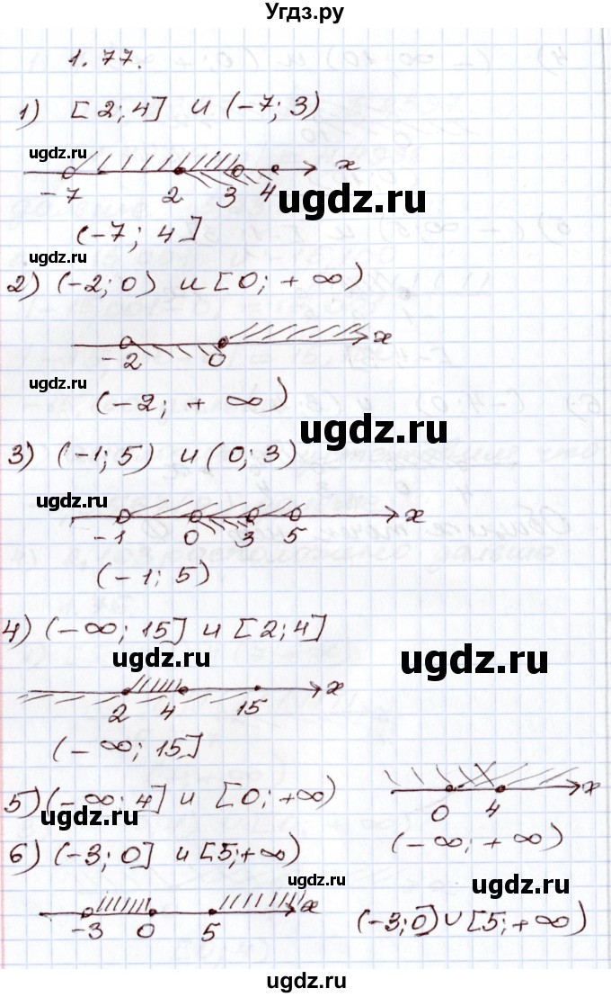 ГДЗ (Решебник) по алгебре 8 класс Шыныбеков А.Н. / раздел 1 / 1.77