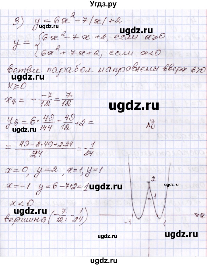 ГДЗ (Решебник) по алгебре 8 класс Шыныбеков А.Н. / раздел 3 / 3.16(продолжение 2)