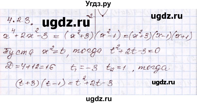 ГДЗ (Решебник) по алгебре 8 класс Шыныбеков А.Н. / раздел 4 / 4.23