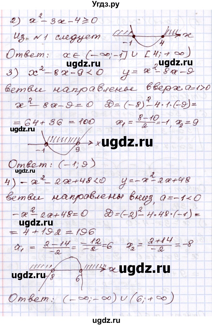 ГДЗ (Решебник) по алгебре 8 класс Шыныбеков А.Н. / раздел 5 / 5.34(продолжение 2)