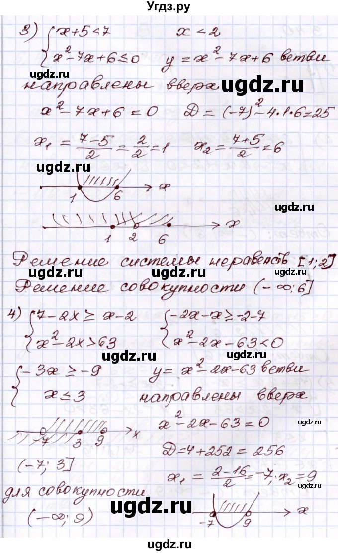 ГДЗ (Решебник) по алгебре 8 класс Шыныбеков А.Н. / раздел 5 / 5.39(продолжение 2)