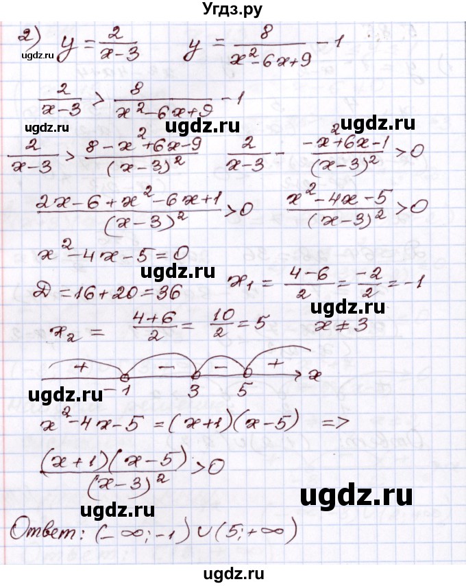 ГДЗ (Решебник) по алгебре 8 класс Шыныбеков А.Н. / раздел 5 / 5.85(продолжение 2)