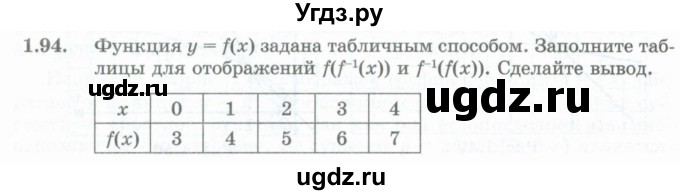 ГДЗ (Учебник) по алгебре 10 класс Шыныбеков А.Н. / раздел 1 / 1.94