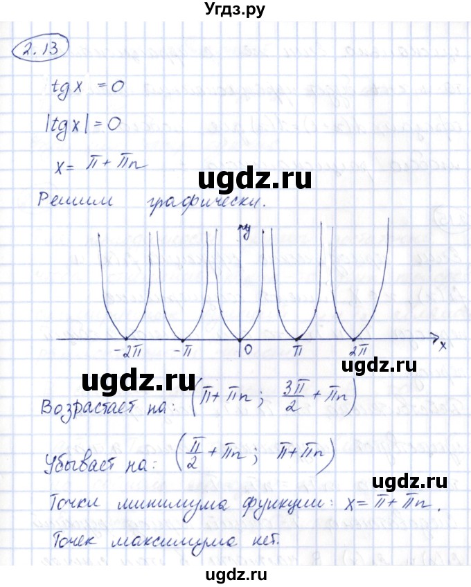 ГДЗ (Решебник) по алгебре 10 класс Шыныбеков А.Н. / раздел 2 / 2.13