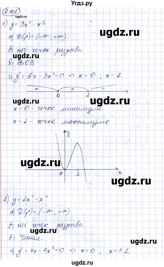 ГДЗ (Решебник) по алгебре 10 класс Шыныбеков А.Н. / раздел 7 / 7.108