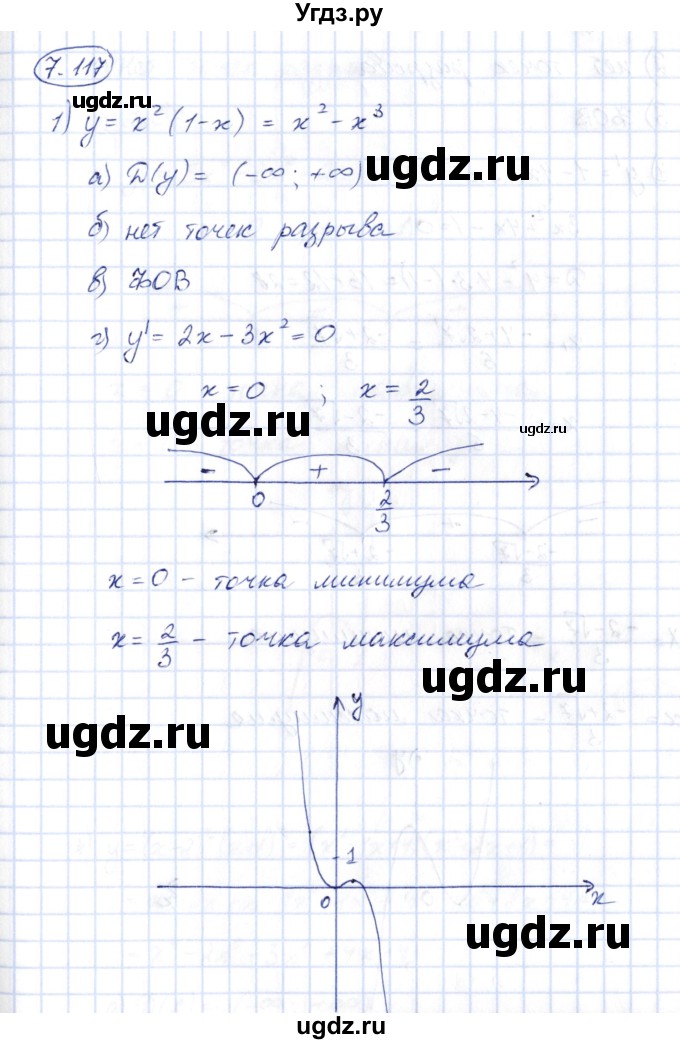 ГДЗ (Решебник) по алгебре 10 класс Шыныбеков А.Н. / раздел 7 / 7.117