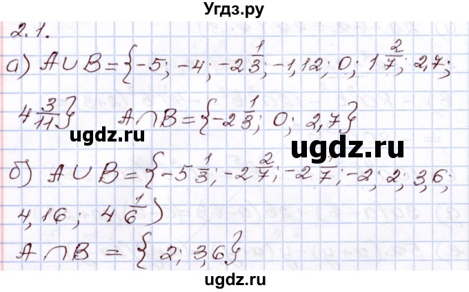 ГДЗ (Решебник) по алгебре 8 класс Мордкович А.Г. / §2 / 2.1