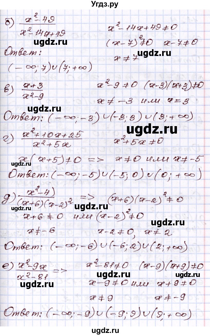 ГДЗ (Решебник) по алгебре 8 класс Мордкович А.Г. / §11 / 11.3(продолжение 2)