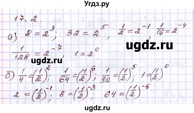 ГДЗ (Решебник) по алгебре 8 класс Мордкович А.Г. / §17 / 17.2