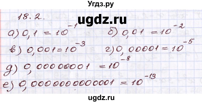ГДЗ (Решебник) по алгебре 8 класс Мордкович А.Г. / §18 / 18.2