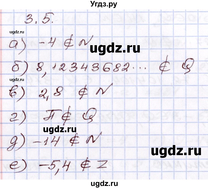 ГДЗ (Решебник) по алгебре 8 класс Мордкович А.Г. / §3 / 3.5