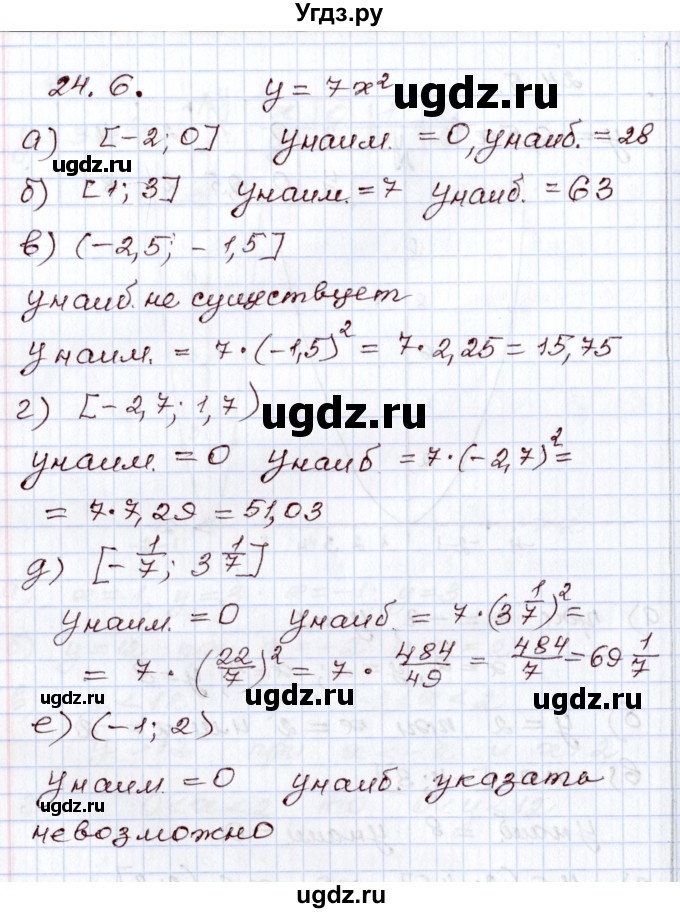 ГДЗ (Решебник) по алгебре 8 класс Мордкович А.Г. / §24 / 24.6