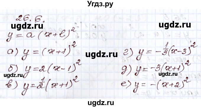 ГДЗ (Решебник) по алгебре 8 класс Мордкович А.Г. / §26 / 26.6