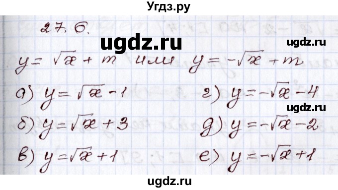 ГДЗ (Решебник) по алгебре 8 класс Мордкович А.Г. / §27 / 27.6