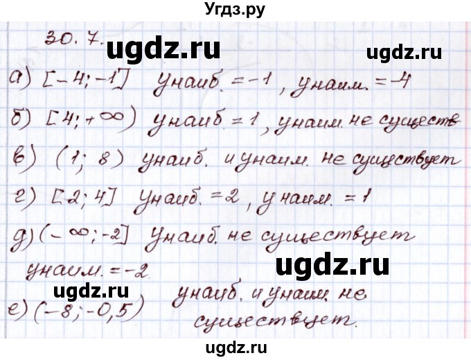 ГДЗ (Решебник) по алгебре 8 класс Мордкович А.Г. / §30 / 30.7