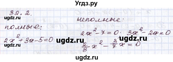ГДЗ (Решебник) по алгебре 8 класс Мордкович А.Г. / §32 / 32.2