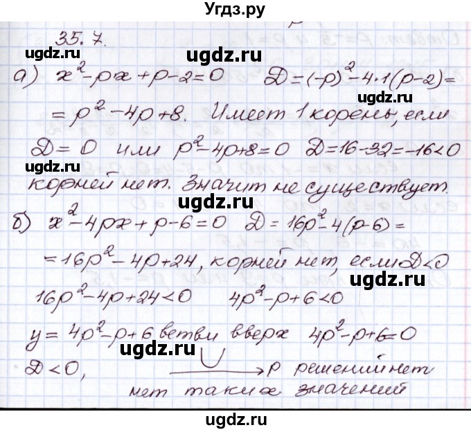 ГДЗ (Решебник) по алгебре 8 класс Мордкович А.Г. / §35 / 35.7