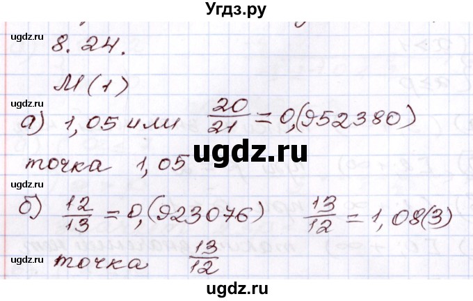 ГДЗ (Решебник) по алгебре 8 класс Мордкович А.Г. / §8 / 8.24