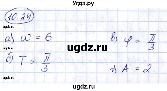 ГДЗ (Решебник) по алгебре 10 класс (сборник задач) Арефьева И.Г. / §10 / 10.24