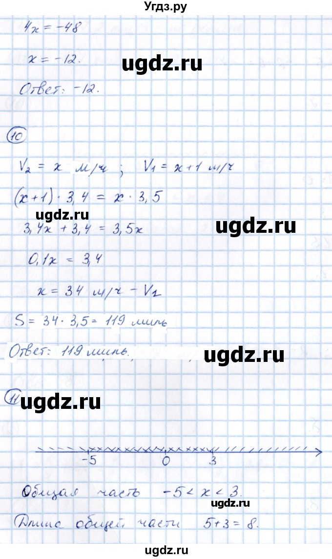 ГДЗ (Решебник) по алгебре 7 класс (тематические проверочные работы) Александрова Л.А. / ТПР-1 / Вариант 4(продолжение 3)