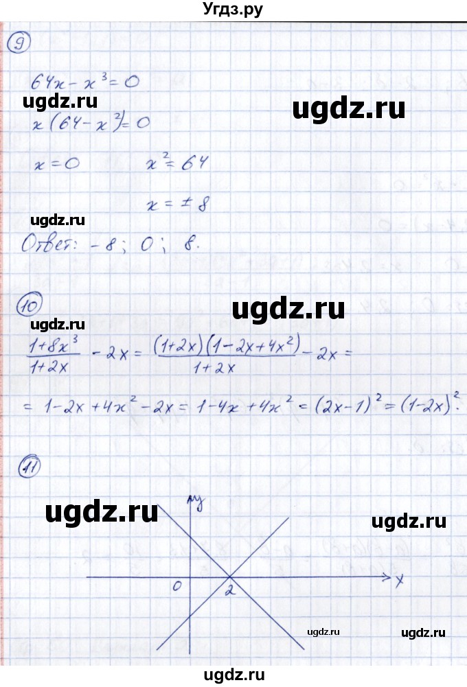 ГДЗ (Решебник) по алгебре 7 класс (тематические проверочные работы) Александрова Л.А. / ТПР-6 / Вариант 2(продолжение 3)