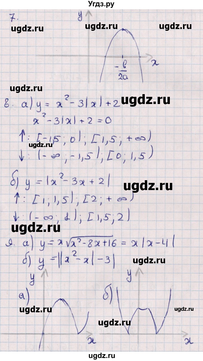 ГДЗ (Решебник) по алгебре 9 класс (контрольные и самостоятельные работы) Журавлев С.Г. / алгебра / самостоятельные работы / С-4 / Вариант 1(продолжение 3)