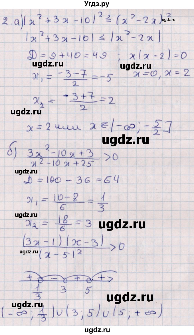 ГДЗ (Решебник) по алгебре 9 класс (контрольные и самостоятельные работы) Журавлев С.Г. / алгебра / контрольные работы / К-2 / Вариант 3(продолжение 3)