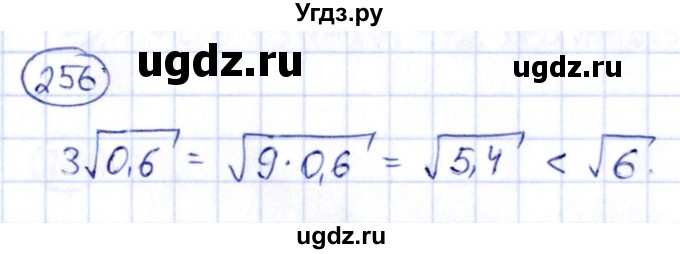 ГДЗ (Решебник) по алгебре 9 класс (сборник заданий) Кузнецова Л.В. / задания / 256