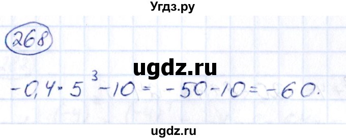 ГДЗ (Решебник) по алгебре 9 класс (сборник заданий) Кузнецова Л.В. / задания / 268