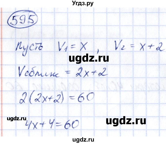 ГДЗ (Решебник) по алгебре 9 класс (сборник заданий) Кузнецова Л.В. / задания / 595