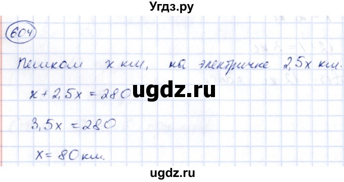 ГДЗ (Решебник) по алгебре 9 класс (сборник заданий) Кузнецова Л.В. / задания / 604