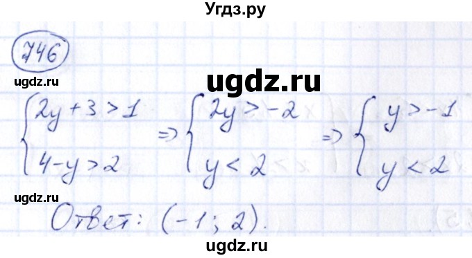 ГДЗ (Решебник) по алгебре 9 класс (сборник заданий) Кузнецова Л.В. / задания / 746