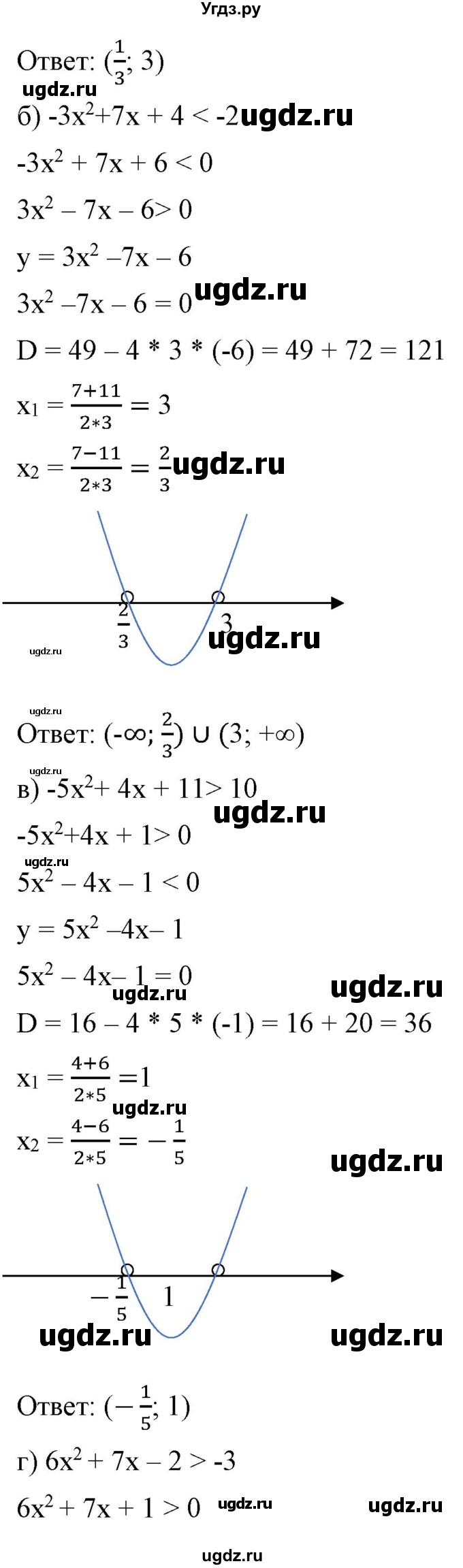 ГДЗ (Решебник) по алгебре 9 класс Бунимович Е.А. / упражнение / 171(продолжение 2)