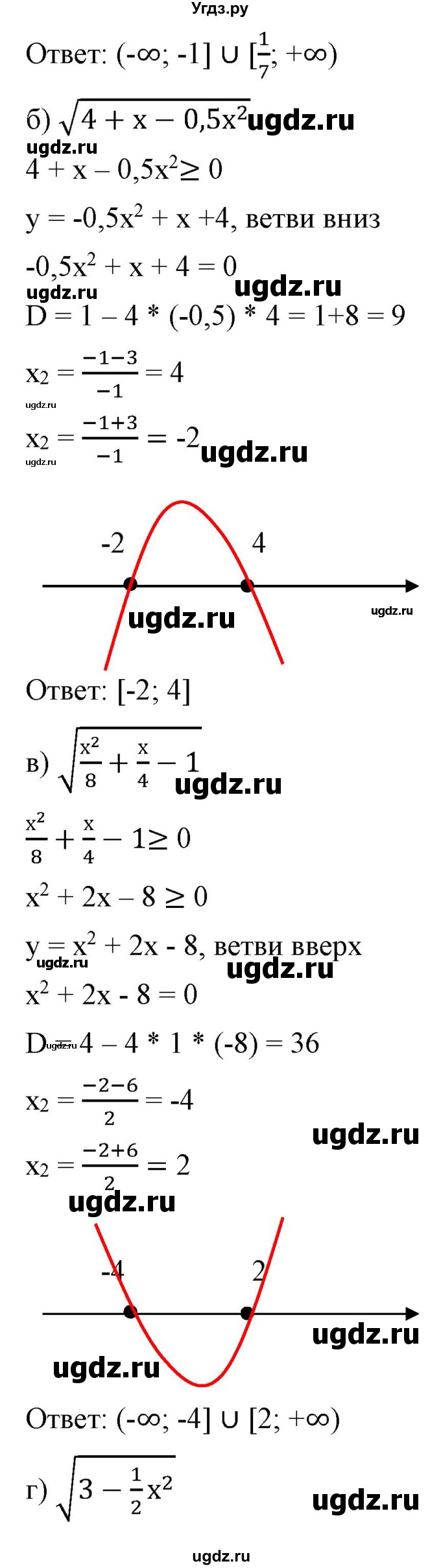 ГДЗ (Решебник) по алгебре 9 класс Бунимович Е.А. / упражнение / 179(продолжение 2)