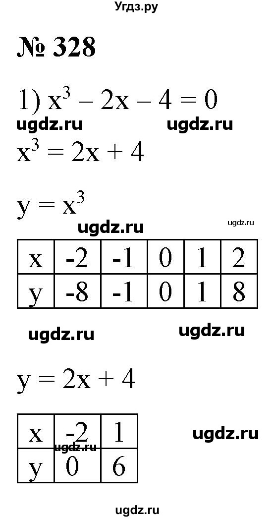ГДЗ (Решебник) по алгебре 9 класс Бунимович Е.А. / упражнение / 328