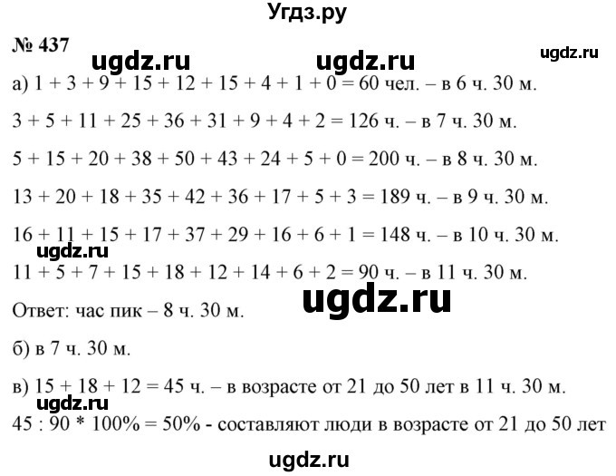 ГДЗ (Решебник) по алгебре 9 класс Бунимович Е.А. / упражнение / 437