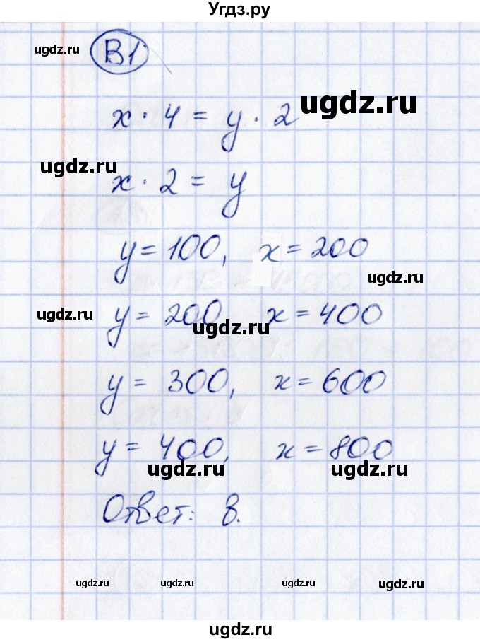 ГДЗ (Решебник) по математике 3 класс (тесты) Т. П. Быкова / часть 2 / тест 7 (вариант) / 1(продолжение 4)