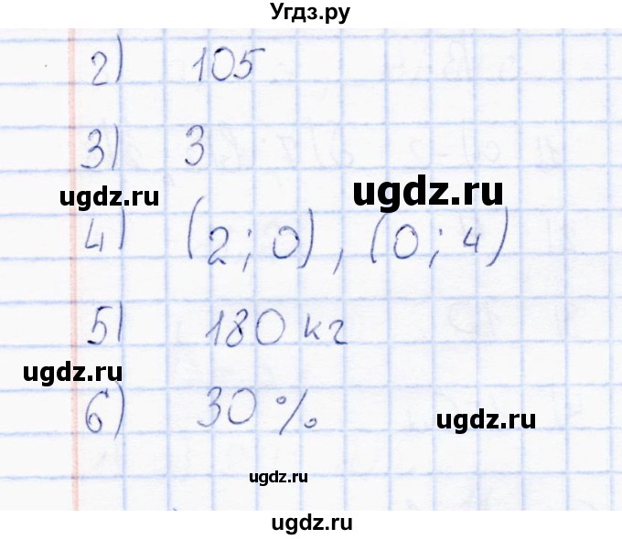 ГДЗ (Решебник) по математике 6 класс (контрольные работы) Ю.П. Дудницын / работа 16 (вариант) / 1(продолжение 2)