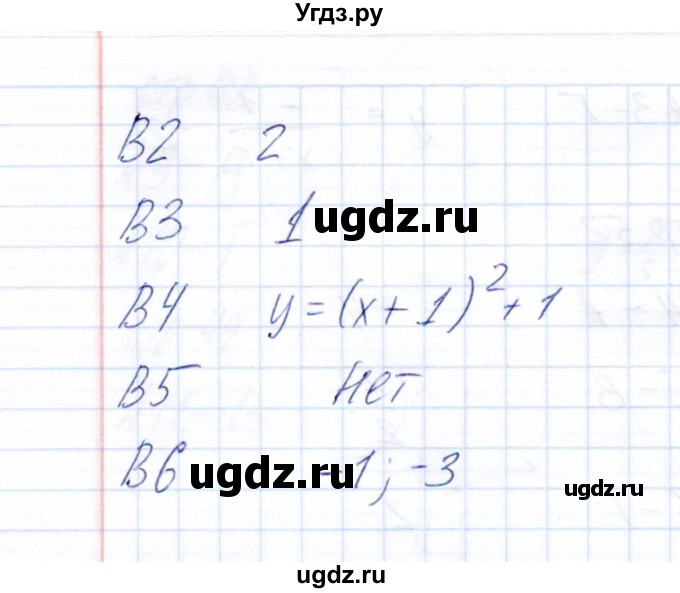 ГДЗ (Решебник) по алгебре 8 класс (тесты) Е.М. Ключникова / тест 4 (вариант) / 2(продолжение 3)