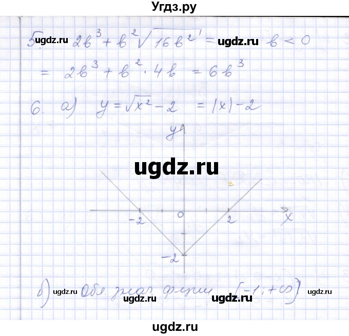 ГДЗ (Решебник) по алгебре 8 класс (контрольные работы) Ю.П. Дудницын / контрольная работа 3 (вариант) / 3(продолжение 3)
