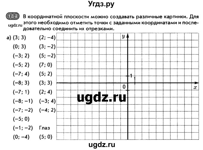 ГДЗ (Тетрадь) по математике 6 класс (рабочая тетрадь) Беленкова Е.Ю. / упражнение / 184