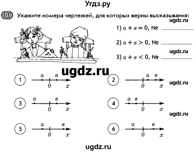 ГДЗ (Тетрадь) по математике 6 класс (рабочая тетрадь) Беленкова Е.Ю. / упражнение / 209
